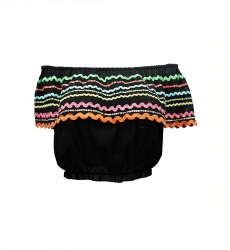 BLOOM Top – Off-Shoulder – Short Sleeve – Bohemian Cotton – Miss June Paris – 4