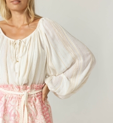 Blusa Azura - Viscose e Poliéster Metálico - Miss June Paris - 5