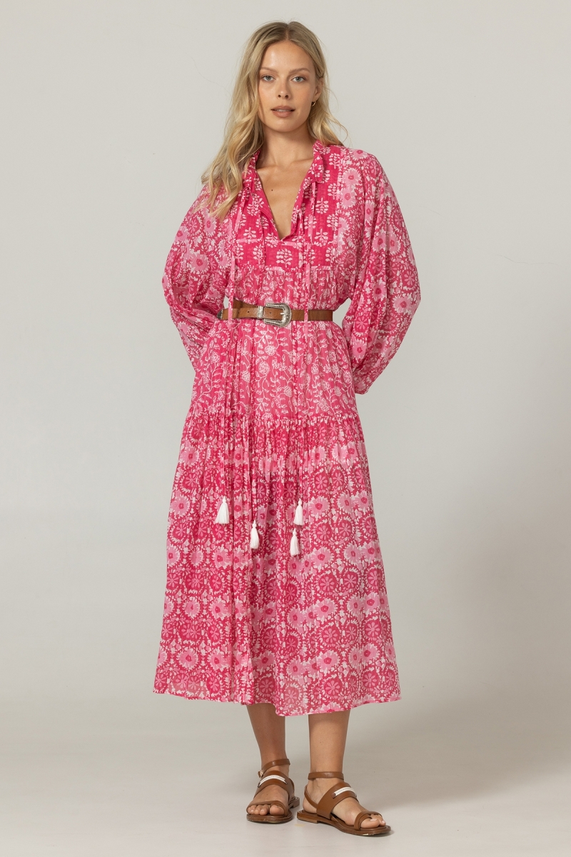 Vestido Longo Felicity - 100% Voile de Algodão com Renda - Miss June Paris - 3
