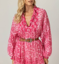 Vestido Longo Felicity - 100% Voile de Algodão com Renda - Miss June Paris - 5