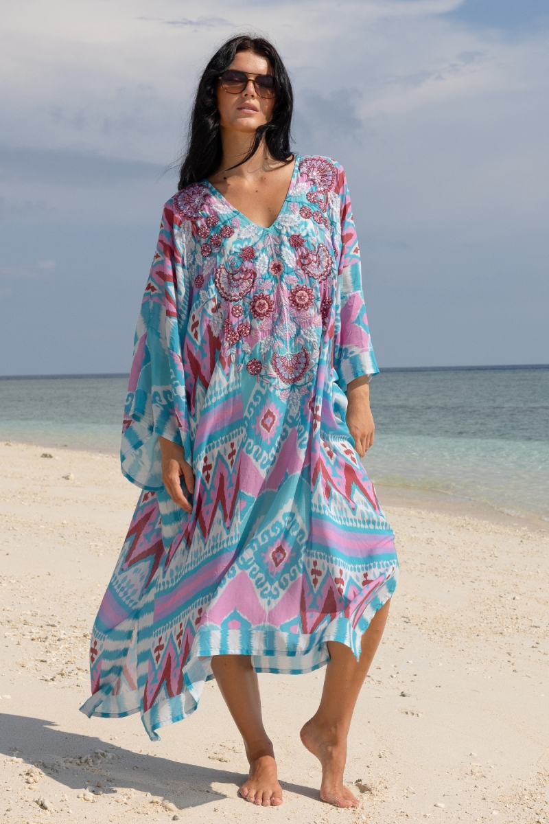 Vestido Largo Joya - 100% Modal con Encaje - Miss June Paris - 1