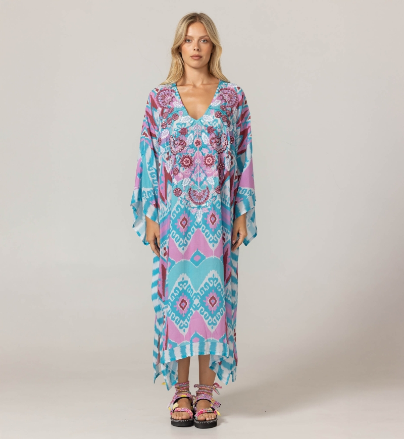 Vestido Longo Joya - 100% Modal com Renda - Miss June Paris - 3