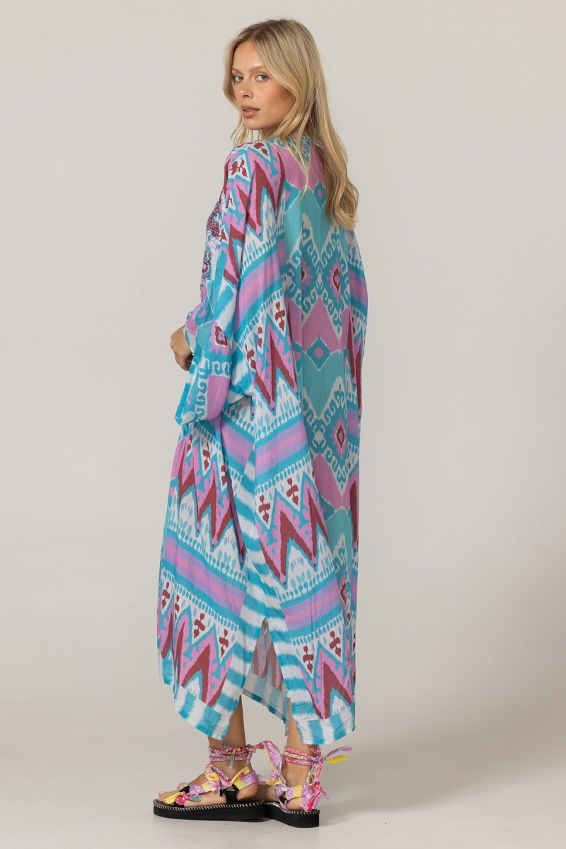 Vestido Longo Joya - 100% Modal com Renda - Miss June Paris - 4