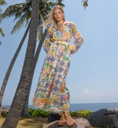 Vestido Longo Lotus - 00% Algodão - Miss June Paris - 1