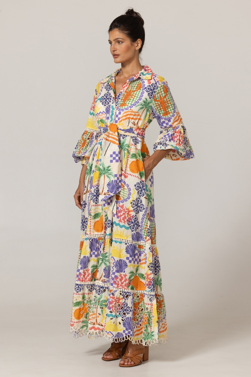Vestido Largo Lotus - 100% Algodón - Miss June Paris - 3