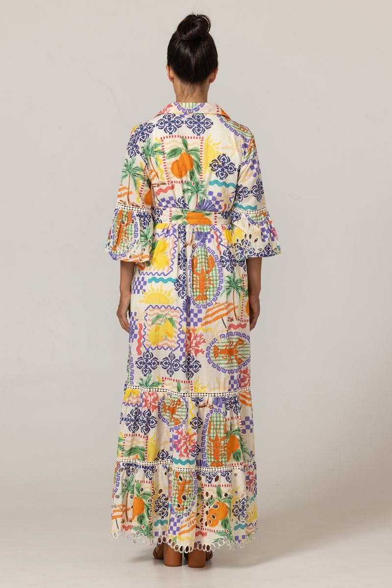 Vestido Longo Lotus - 00% Algodão - Miss June Paris - 4