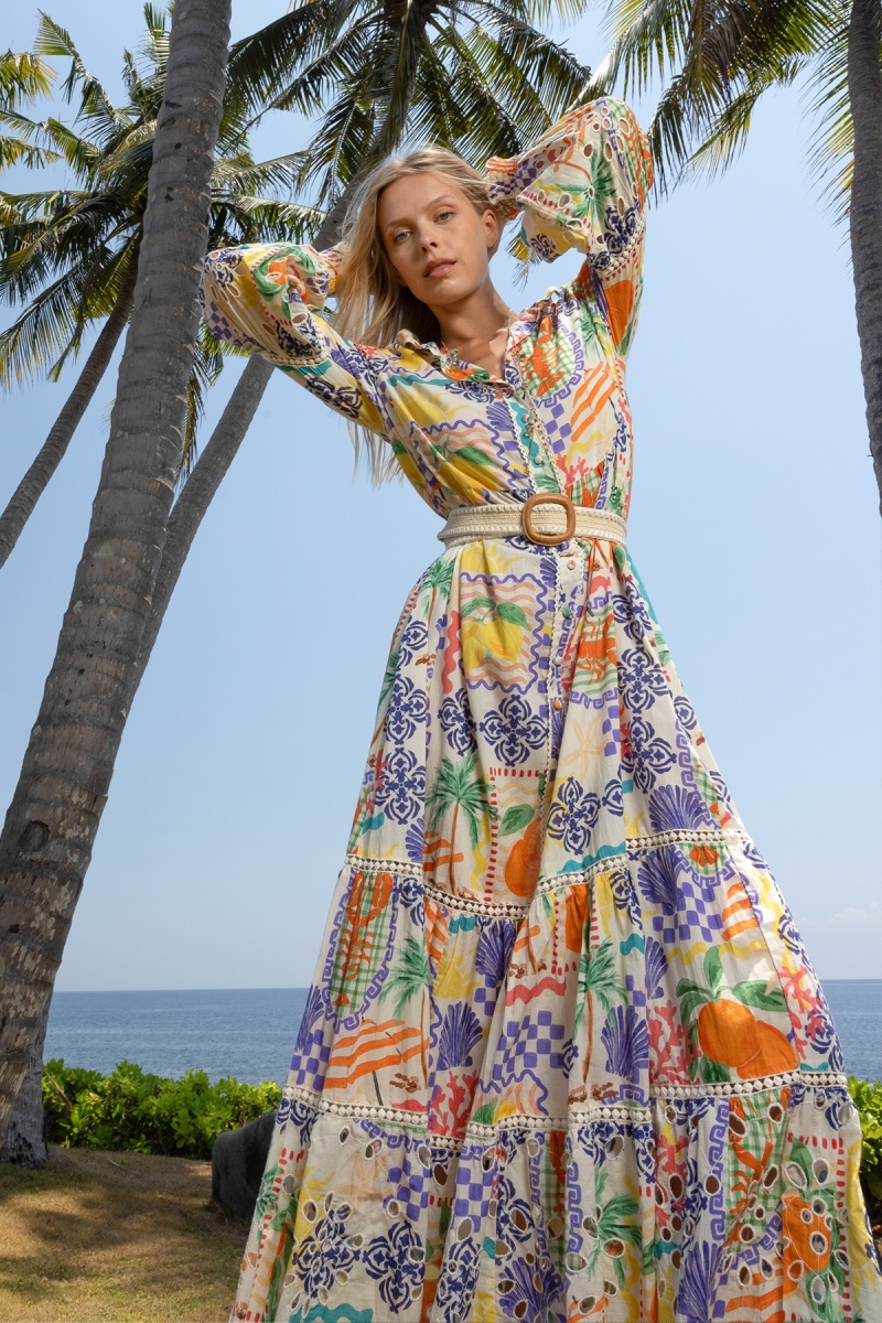 Vestido Largo Lotus - 100% Algodón  - Miss June Paris - 2