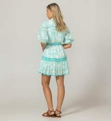 Vestido Curto Elma - 100% Voile de Algodão com Renda - Miss June Paris - 4