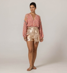 Short de Couro Glitter - 100% de couro - Miss June Paris - 6