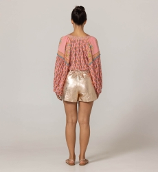 shorts cuero GLITTER - 100% en cuero - Miss June Paris  - 7