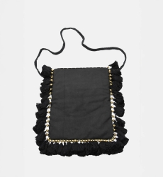 Bolso TASSELS - beige - negro - Miss June Paris - 9