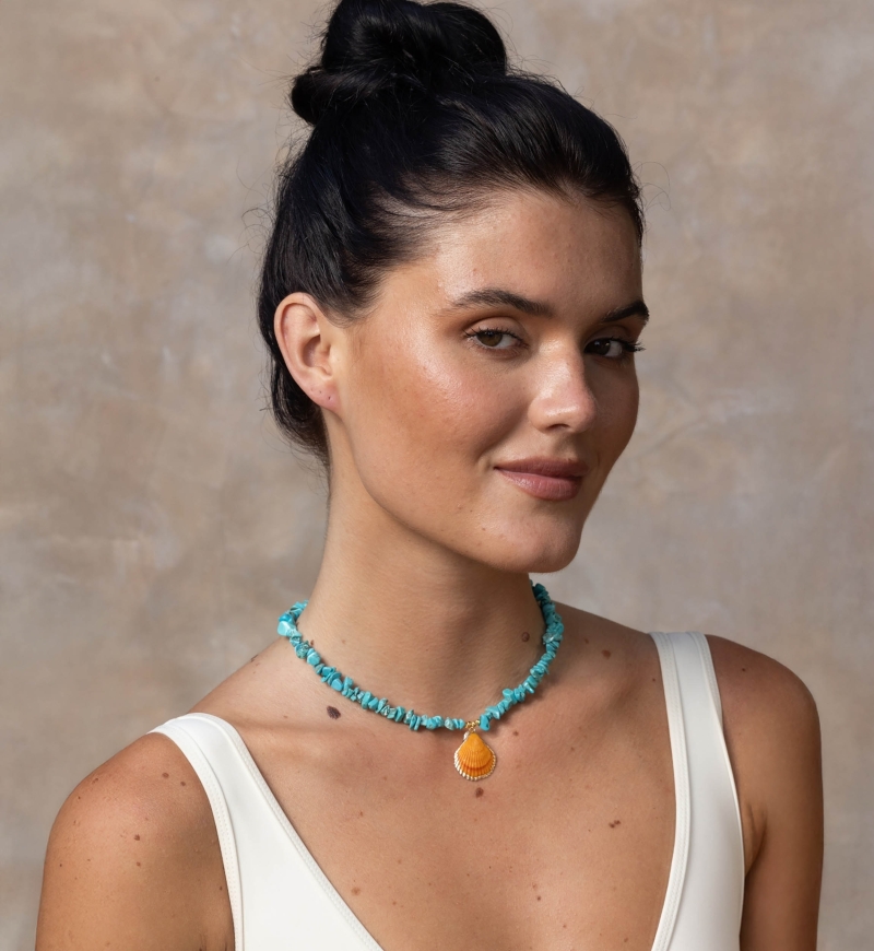 bohemian fantasy shell necklace - Miss June