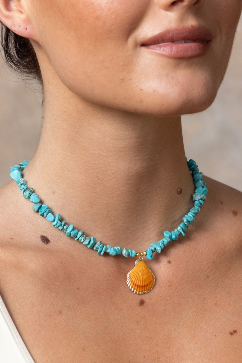 Colar de conchas fantasia boêmia - Miss June