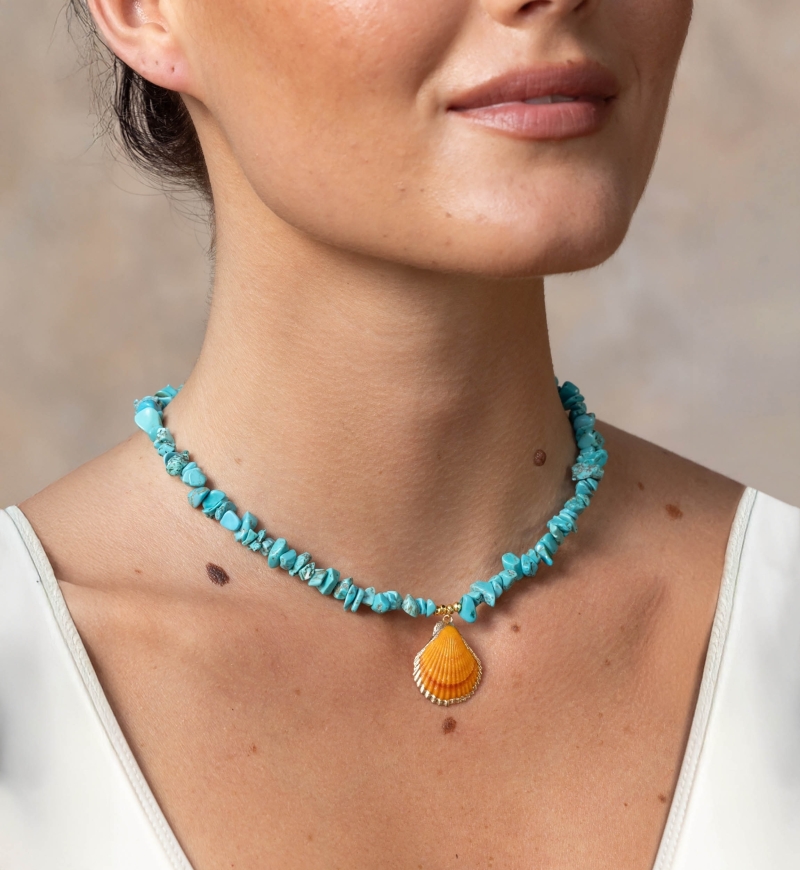 bohemian fantasy shell necklace - Miss June