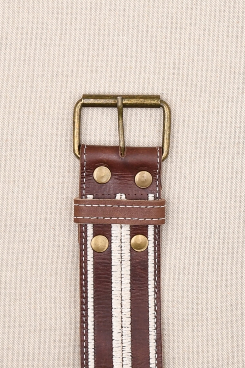 Gemma Brown Leather Belt – Miss June Paris – 2