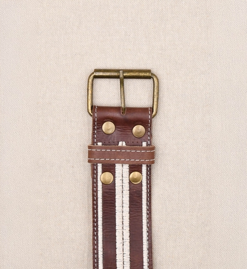 Gemma Brown Leather Belt – Miss June Paris – 2