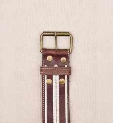 Cinturón de cuero marrón Gemma – Miss June Paris – 2