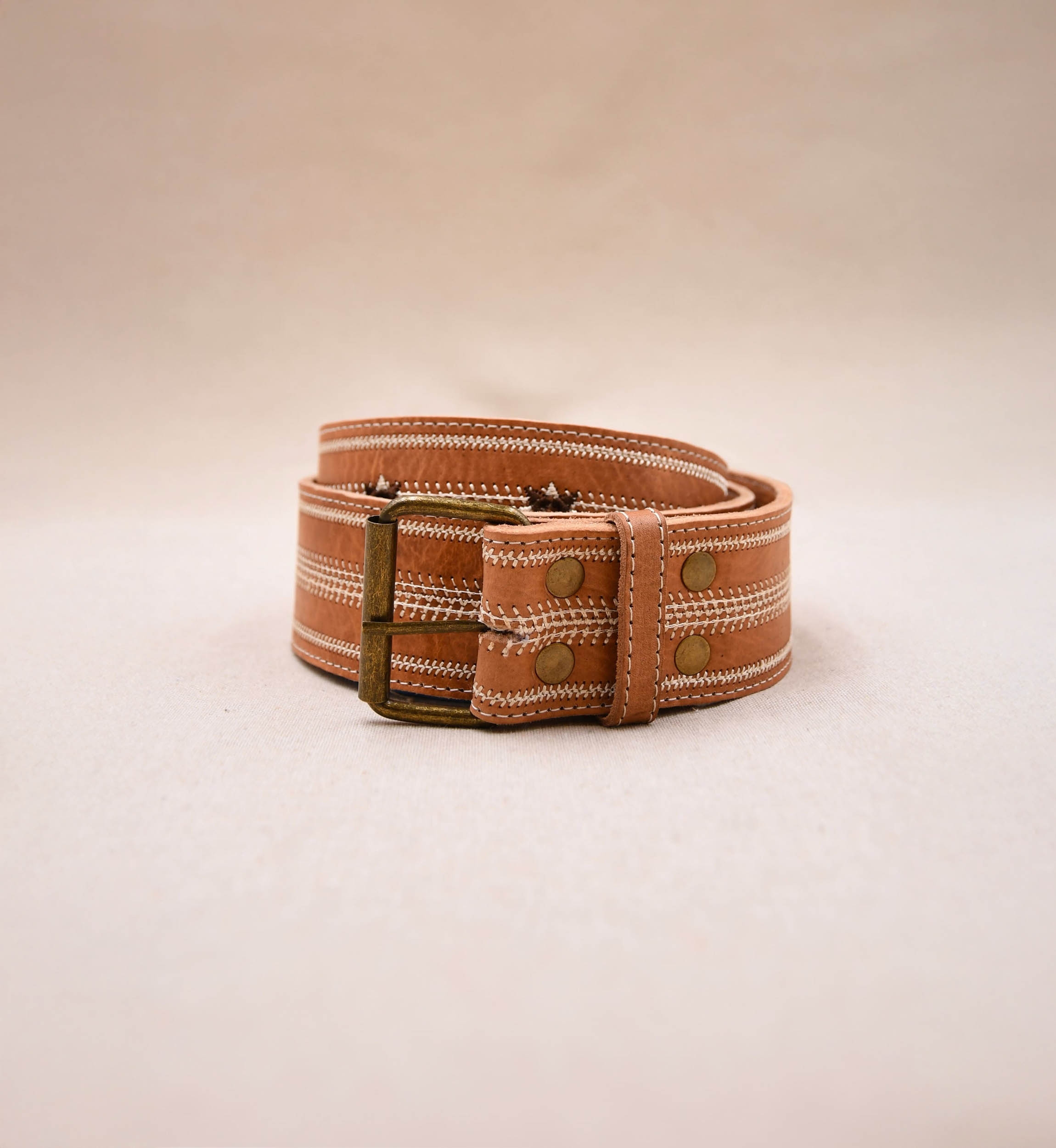 Greta Brown Leather Belt – Miss June Paris – 3