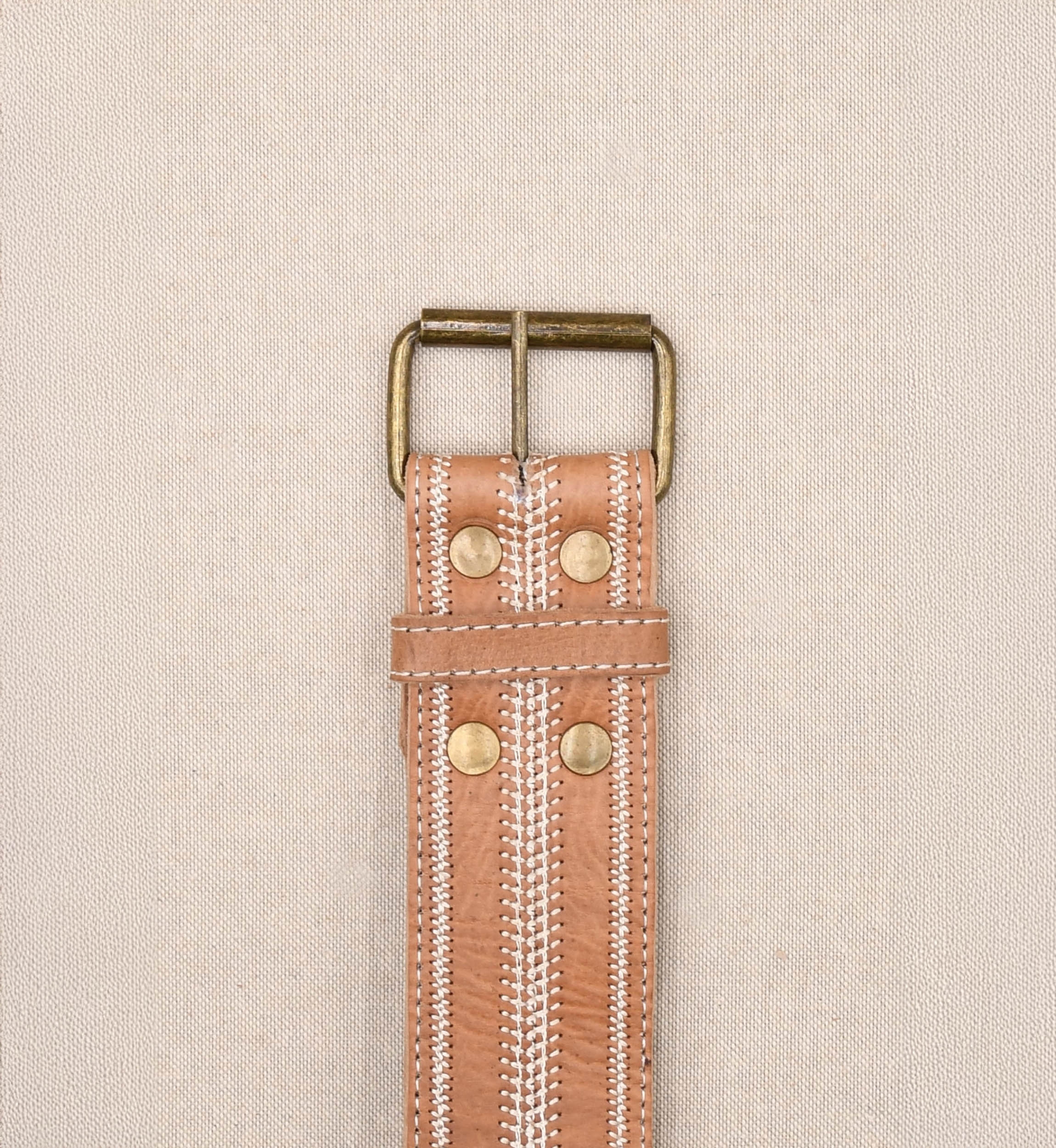 Greta Brown Leather Belt – Miss June Paris – 1