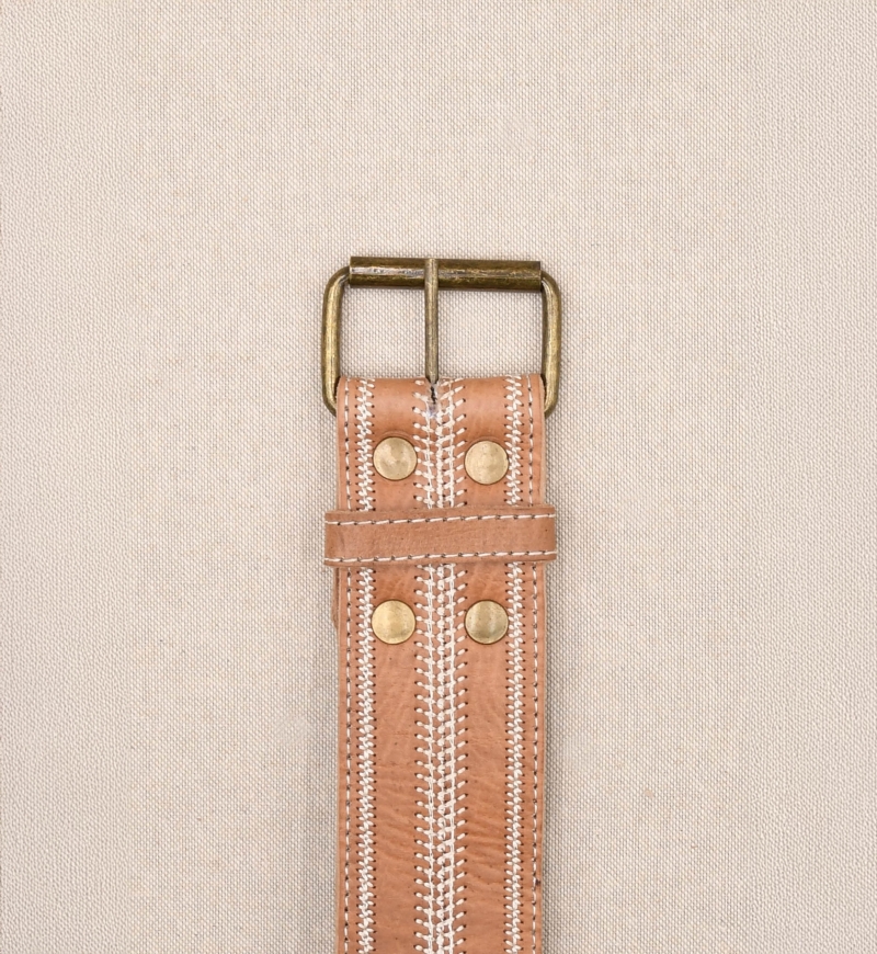 Cinturón de cuero marrón Greta – Miss June Paris – 1