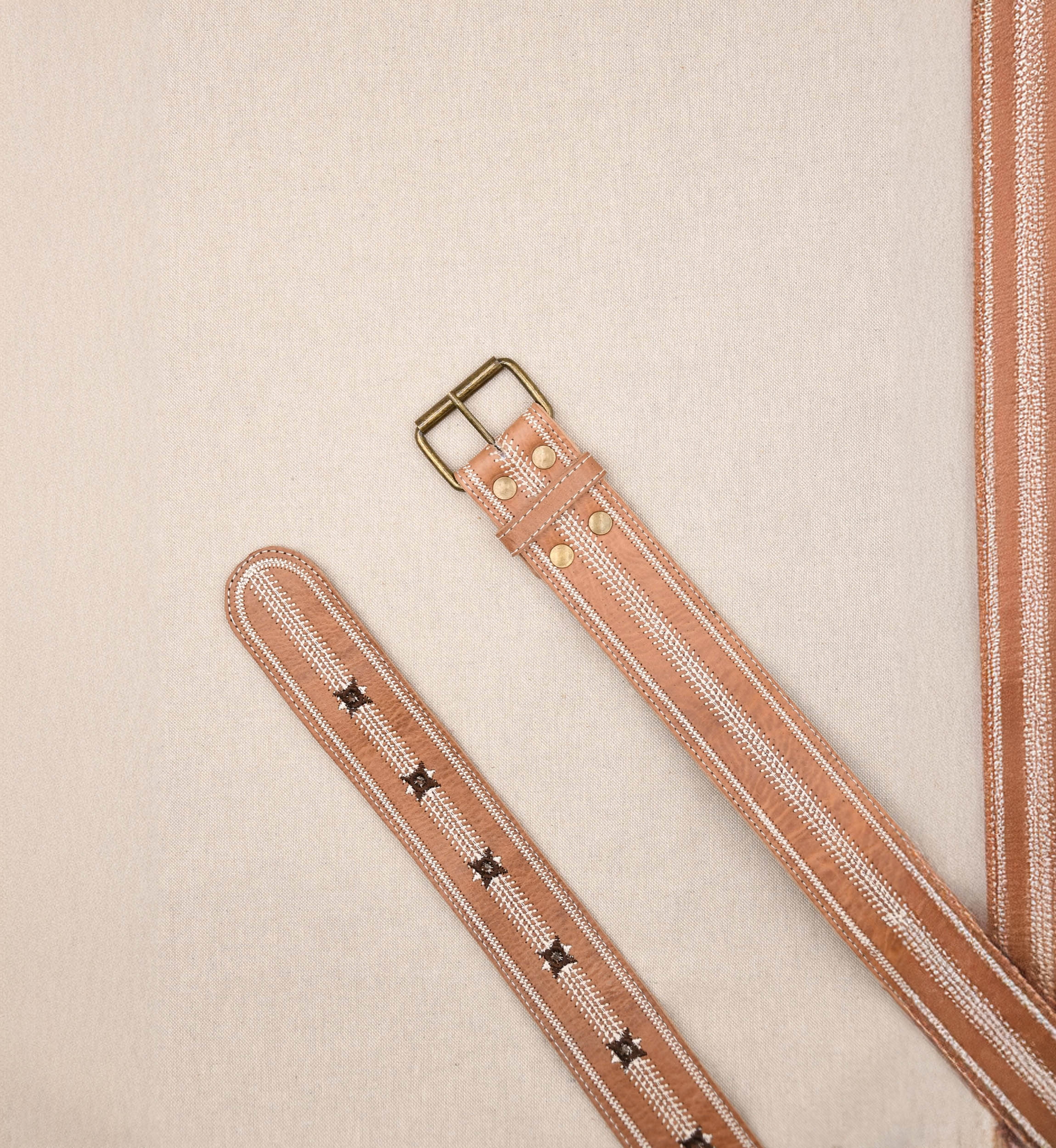 Greta Brown Leather Belt – Miss June Paris – 2