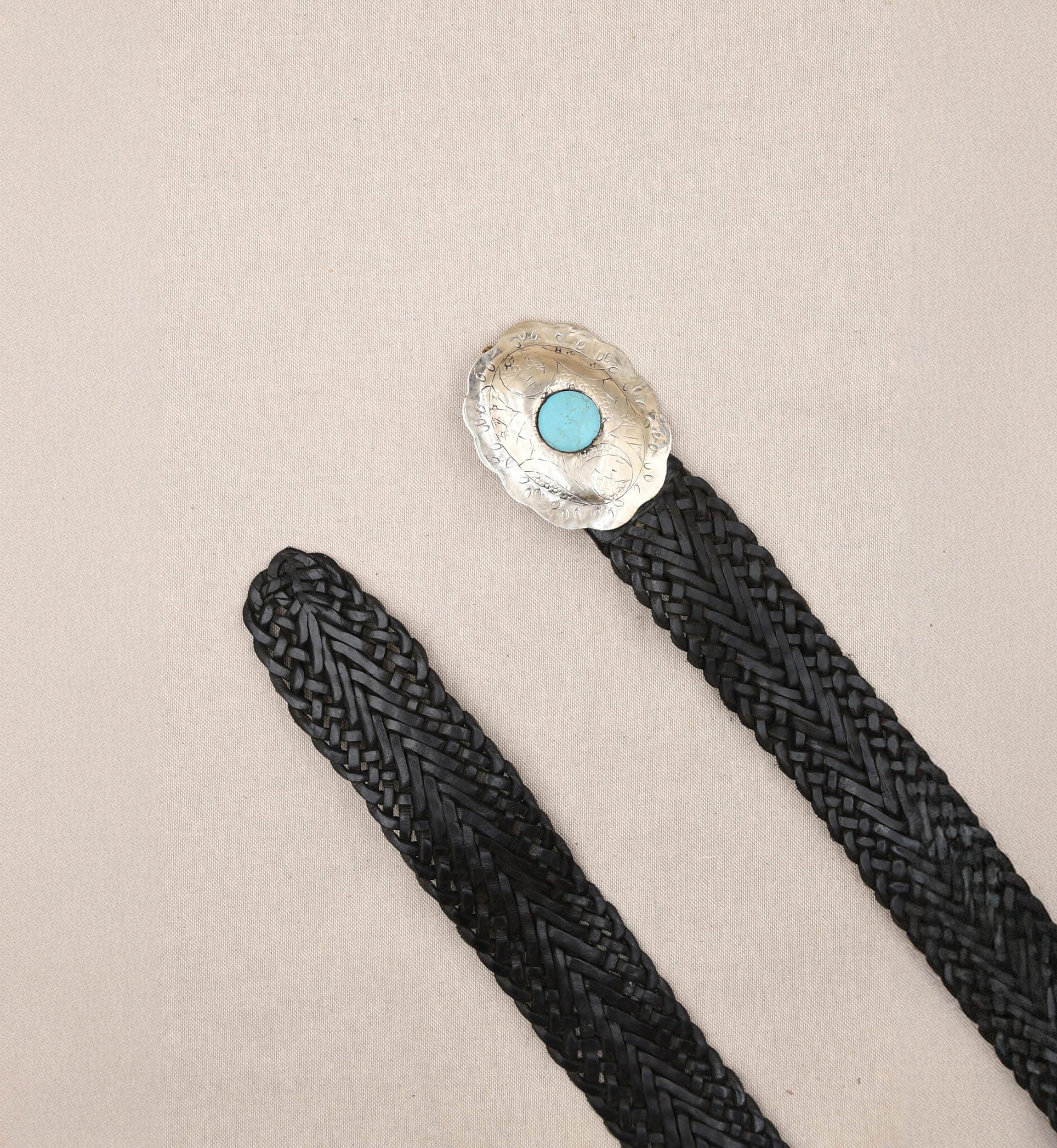 Black Leather Belt with Silver Buckle Janna – Miss June Paris – 2