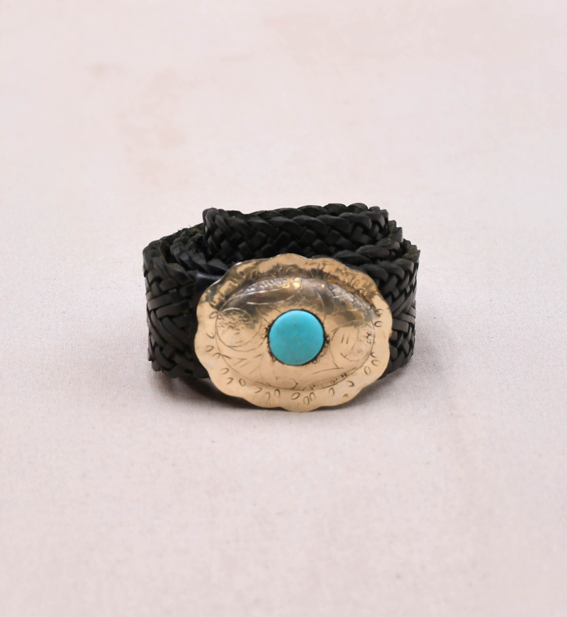 Black Leather Belt with Silver Buckle Janna – Miss June Paris – 3