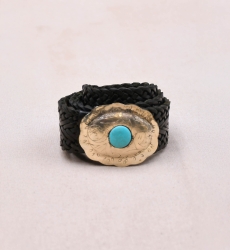 Cinto de Couro Preto com Fivela Prateada Janna – Miss June Paris – 3