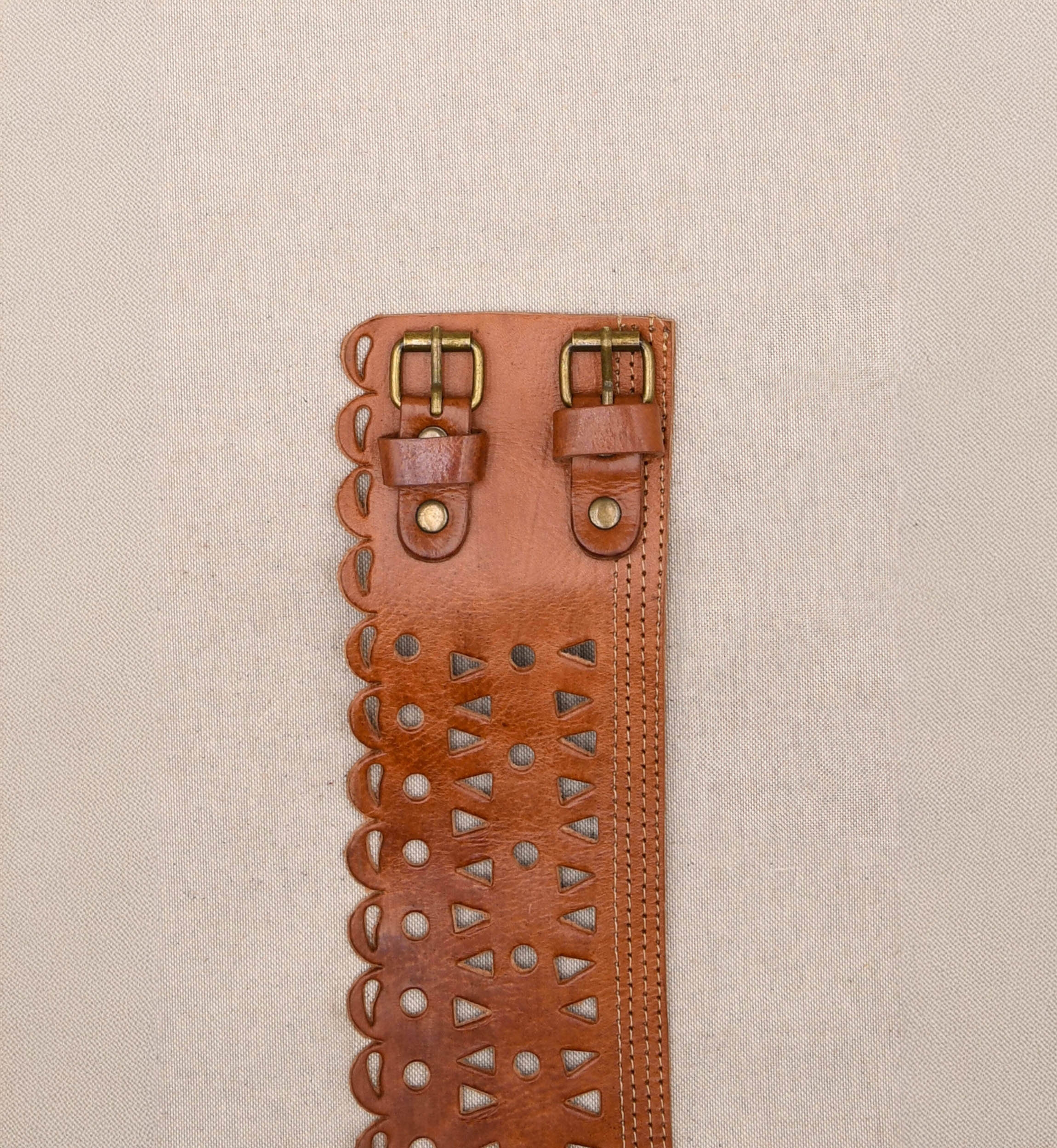 Joan Leather Belt – Tan – Miss June Paris – 1