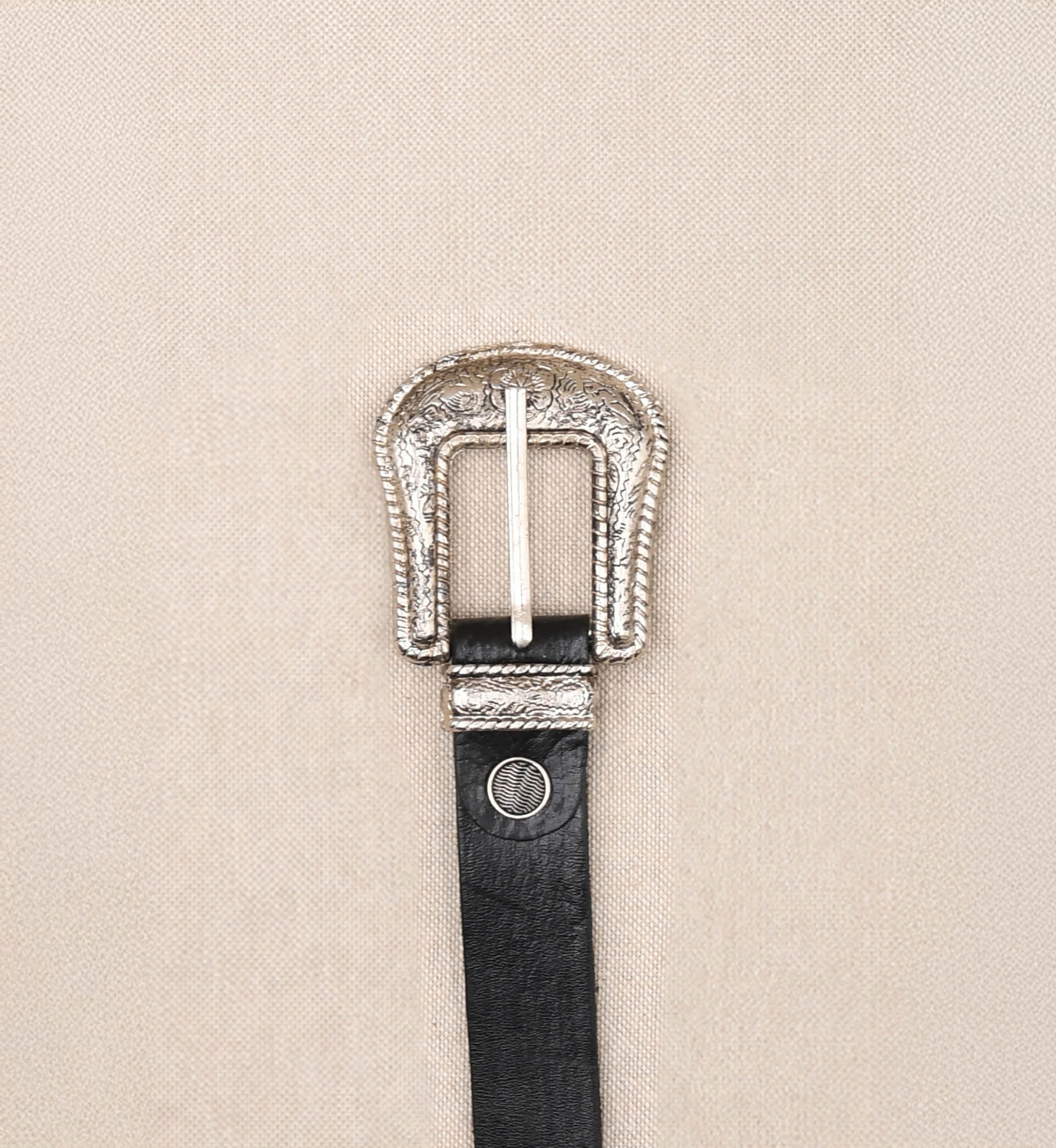 Riley Black Leather Belt - Miss June Paris - 2