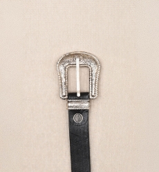 Riley Black Leather Belt - Miss June Paris - 2