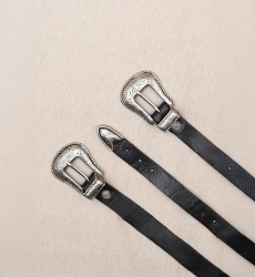 Cinto de Couro Montana Preto - Miss June Paris - 1