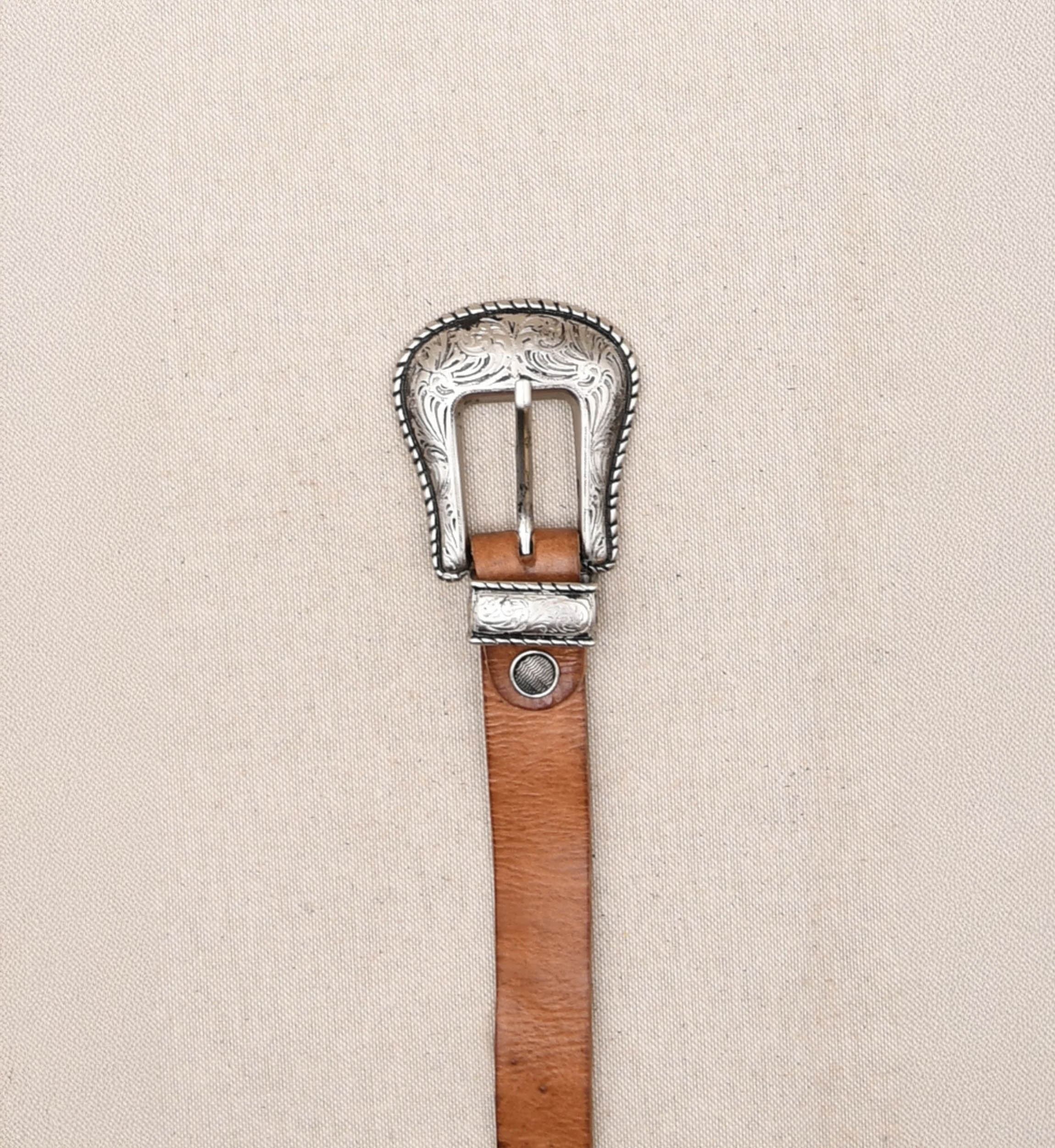 Cinto de Couro Montana Castanho - Miss June Paris - 1