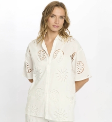 Camisa Kyle Camisa de manga curta - 100% algodão com bordado de renda - Miss June Paris - 9