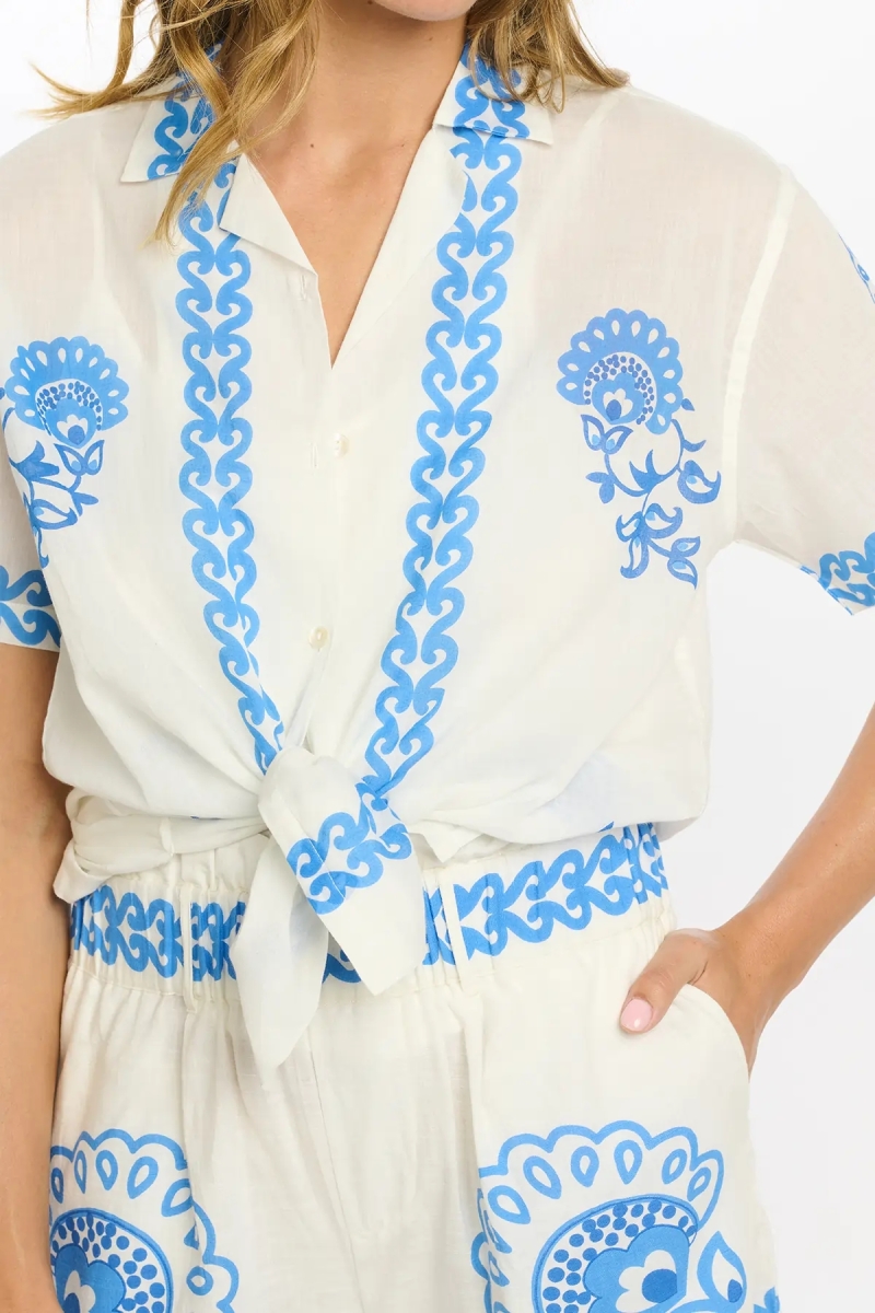Miss June Paris — Short Mady Azul Pervenche