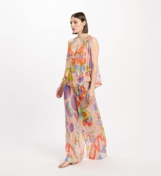 Top Erika – Top de alças finas, em rayon estampado, 100% rayon – Miss June Paris - 4