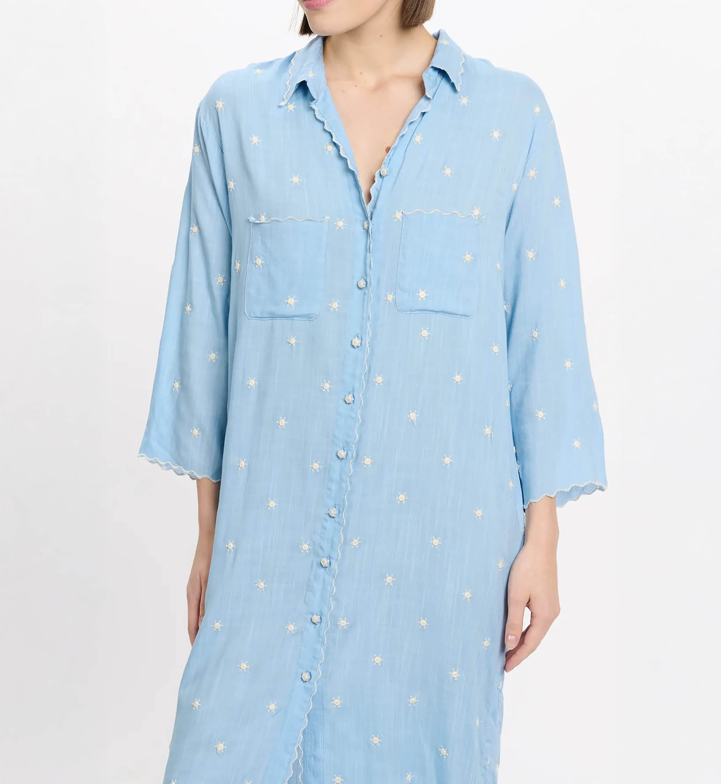 Miss June Paris — Ginna Maxi Dress Blue