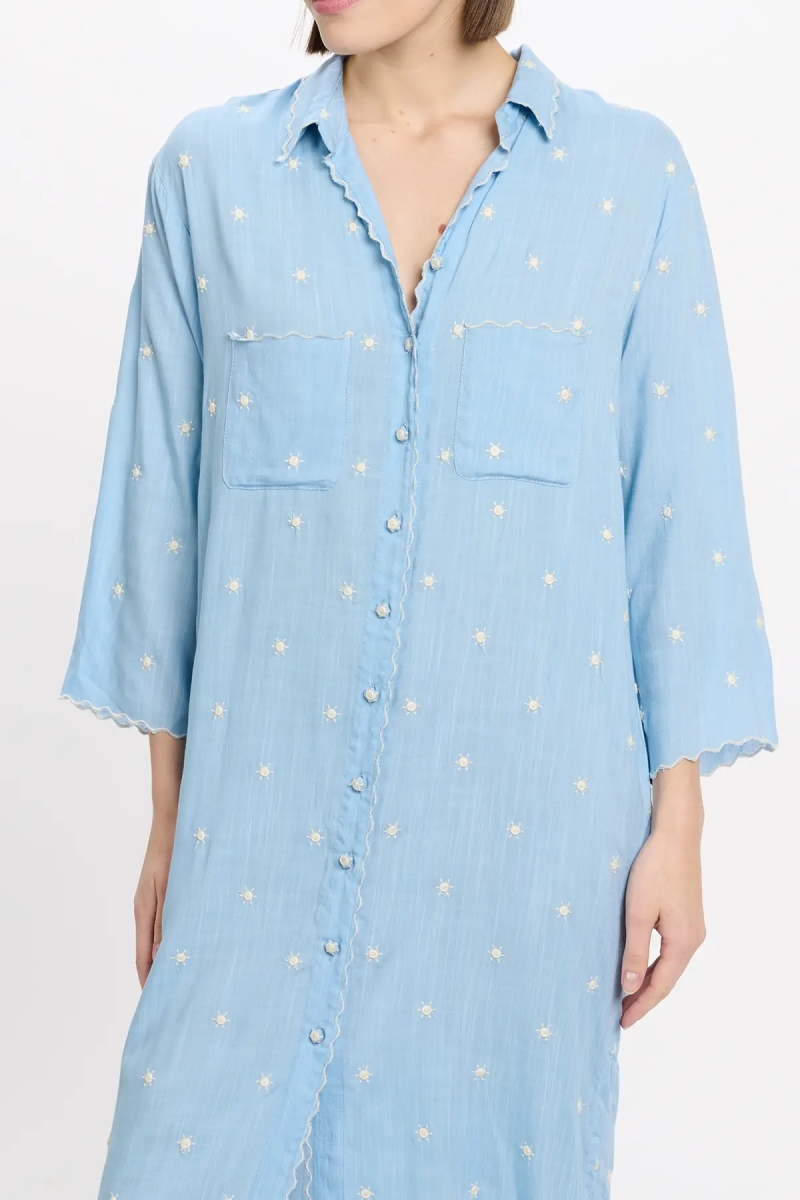 Miss June Paris — Vestido Longo Ginna Azul