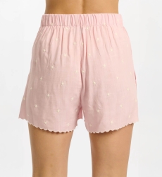 Calções Lumi – Calções com bolsos, em rayon com bordados, 100% rayon – Miss June Paris - 10