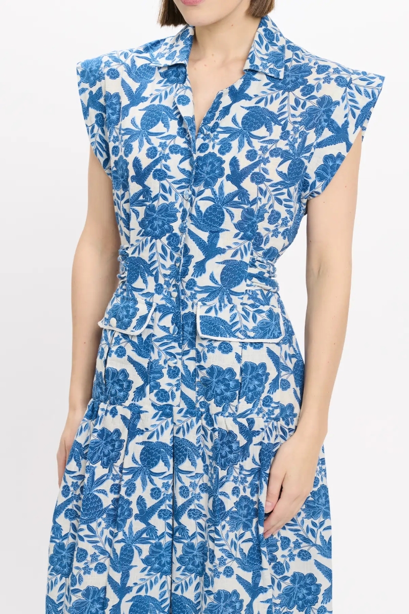 Miss June Paris — Vestido Longo Tilda Azul