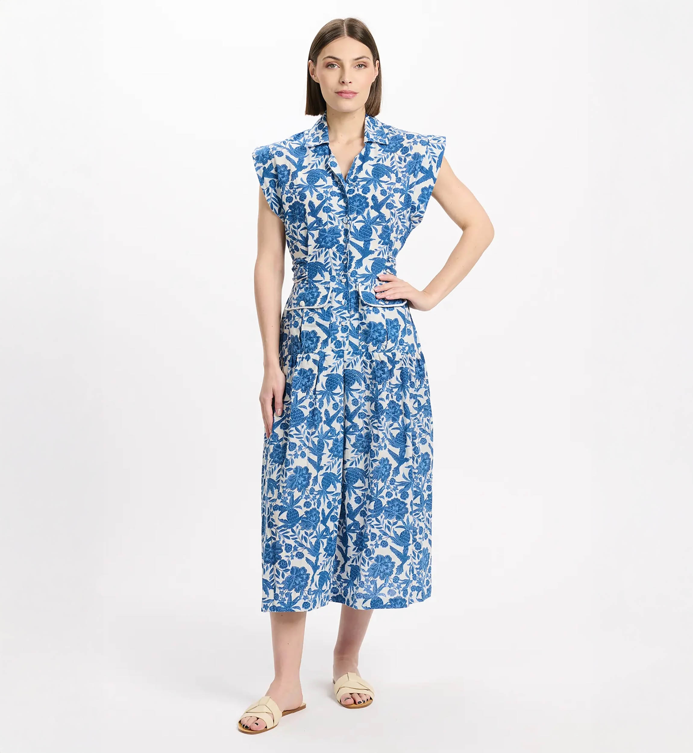Miss June Paris — Tilda Maxi Dress Blue