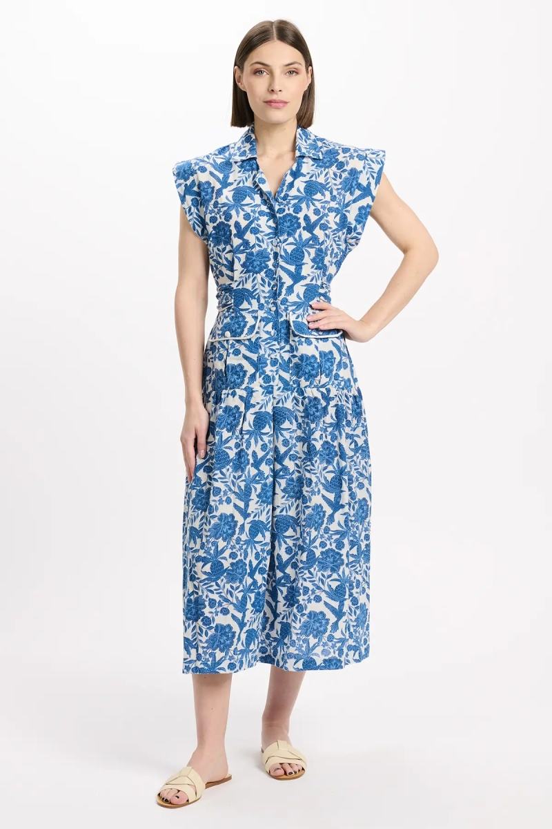 Miss June Paris — Vestido Longo Tilda Azul