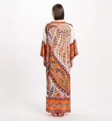 Dress Lior Long Dress With Long Sleeves, 100% rayon printed - Miss June Paris - 9