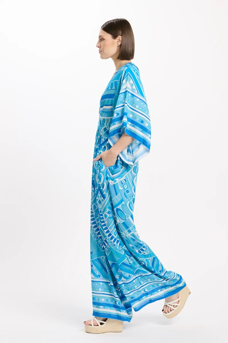 Miss June Paris — Yse Jumpsuit Blue