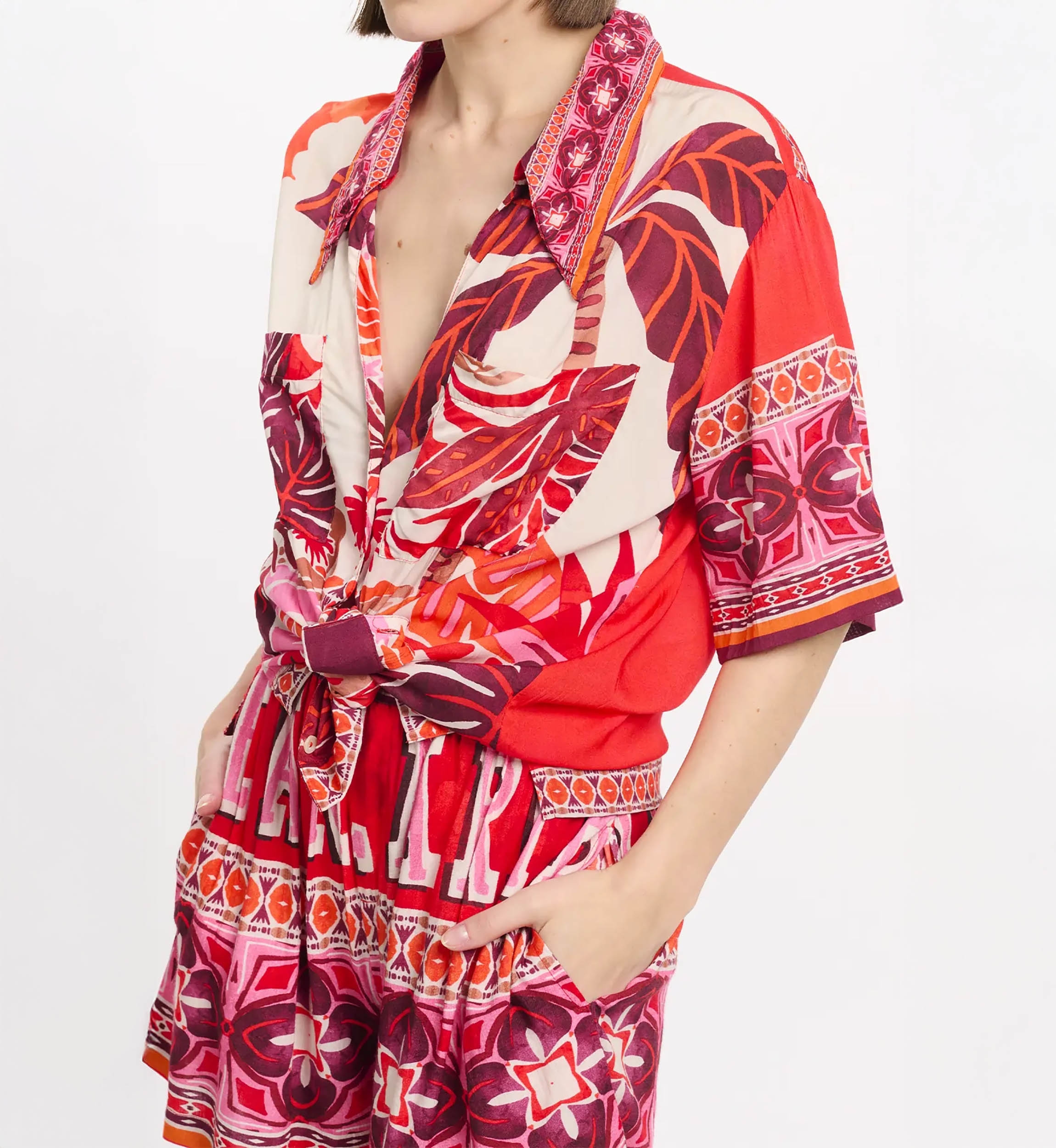 Miss June Paris — Reese Red Blouse