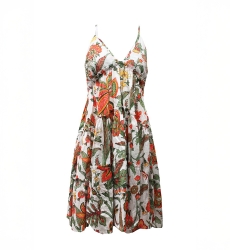 Duo Short Dress, Floral, Cotton, Miss June Paris, 3