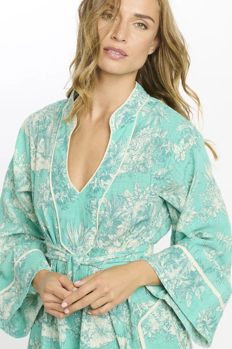 Miss June Paris — Vestido Curto Callistan Aqua
