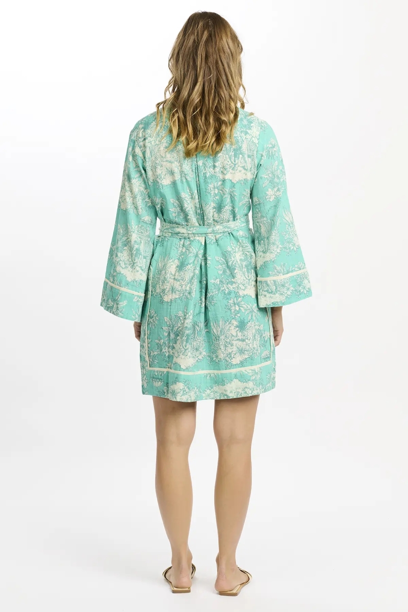 Miss June Paris — Vestido Curto Callistan Aqua