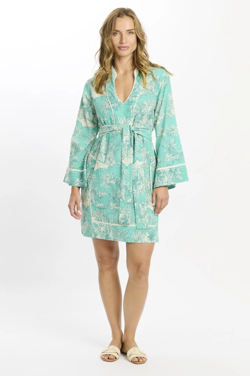 Miss June Paris — Vestido Curto Callistan Aqua