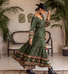 Vestido bohemio largo con mangas largas ANATOLIA - Miss June